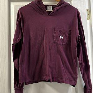 Pink Lightweight Hooded shirt